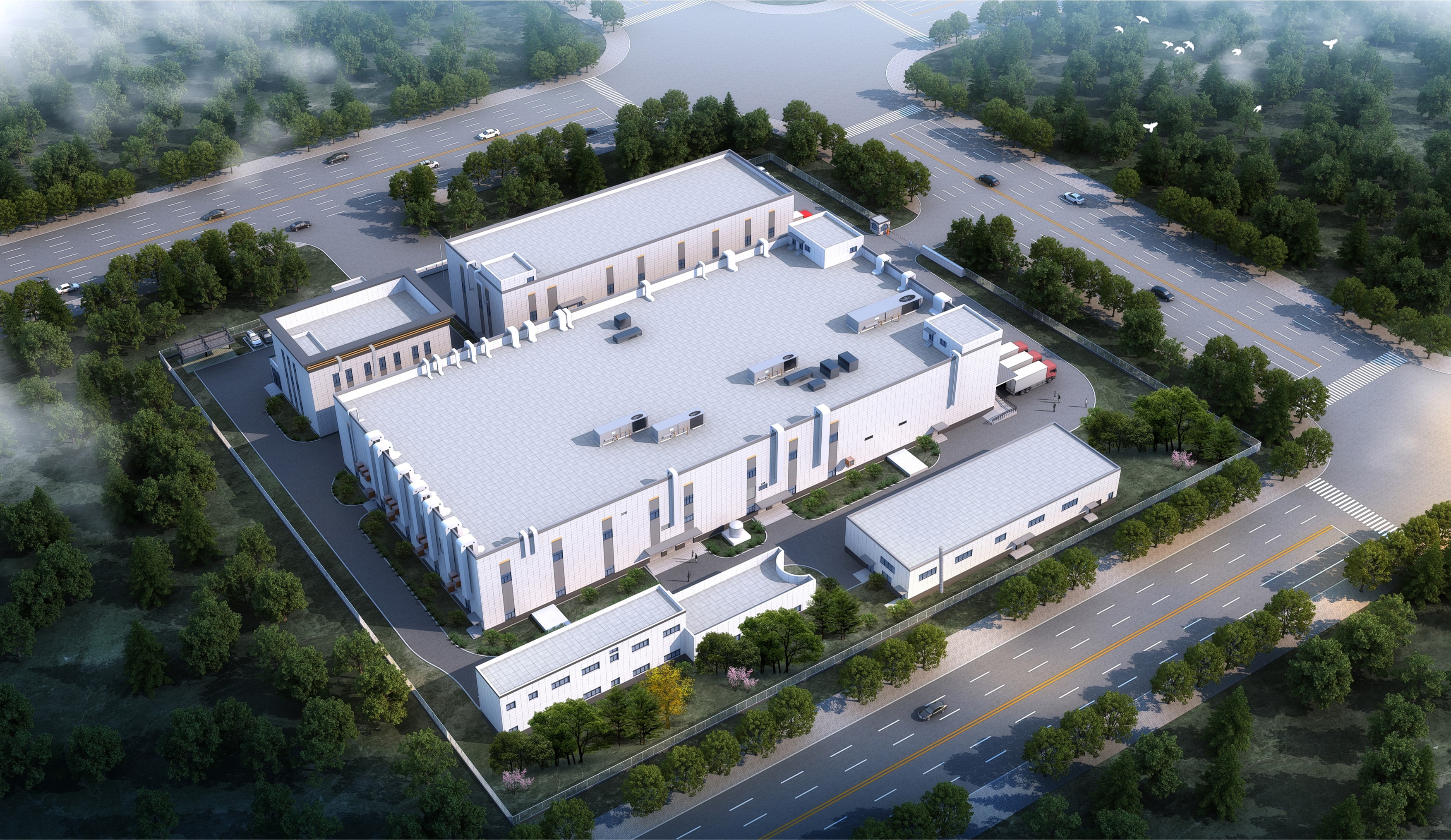 久久丫华北生产基地项目机电采购及安装-暖通工程、工艺管道及二次配管工程(图1)